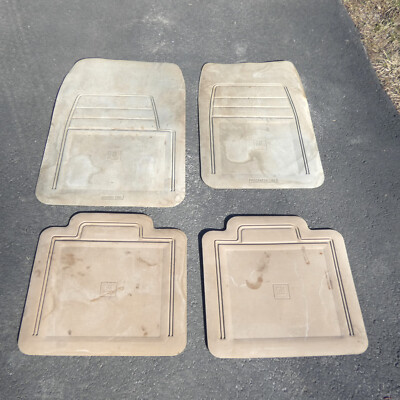 1995 Chevy GMC GM Floor Mat Set for Full Size Extended Cab Pickup Truck Tan/Gray