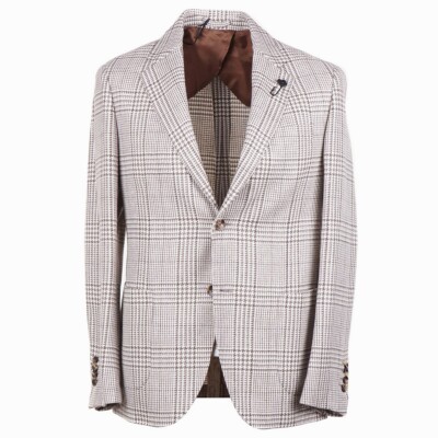 Lardini Soft-Constructed Wool-Alpaca-Silk Sport Coat 40R (Eu 50