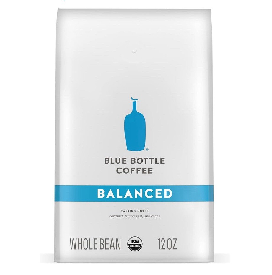 Blue Bottle Whole Bean Organic Coffee, Balanced, Medium Roas