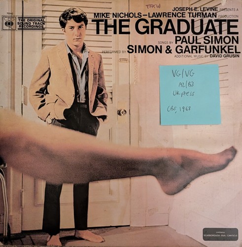 Simon & Garfunkel The Graduate Film Soundtrack Vinyl Schallplatte Sehr guter Zustand/VG CBS 70042 1968