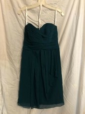 Women  s Davids Bridal Size 4 Emerald Green Bridesmaid/Formal/Homecoming Dress