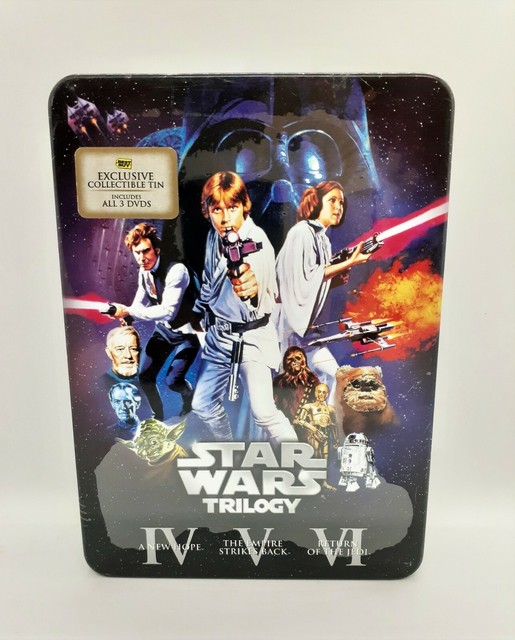Star Wars Trilogy Collector Tin 3 DVD Set Hope Empire Strikes Back Jedi for sale online | eBay