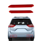 2x Red Rear Lens Bumper Reflectors Tail Lights For Toyota Sienna 2010-2017