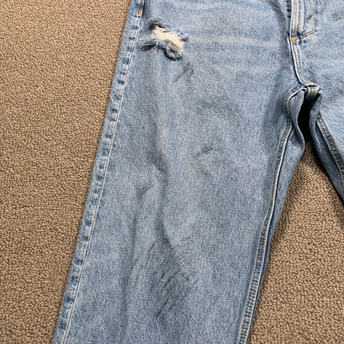 Abercrombie & Fitch Jeans 34x32 (Act:33x27) Blue Grunge Abercrombie & Fitch Jeans 34x32 (Act:33x27) Blue Grunge