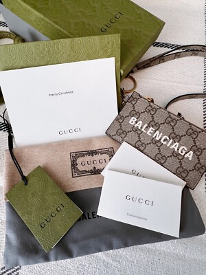 Authentic Gucci x Balenciaga The Hacker Project Lanyard Card Case