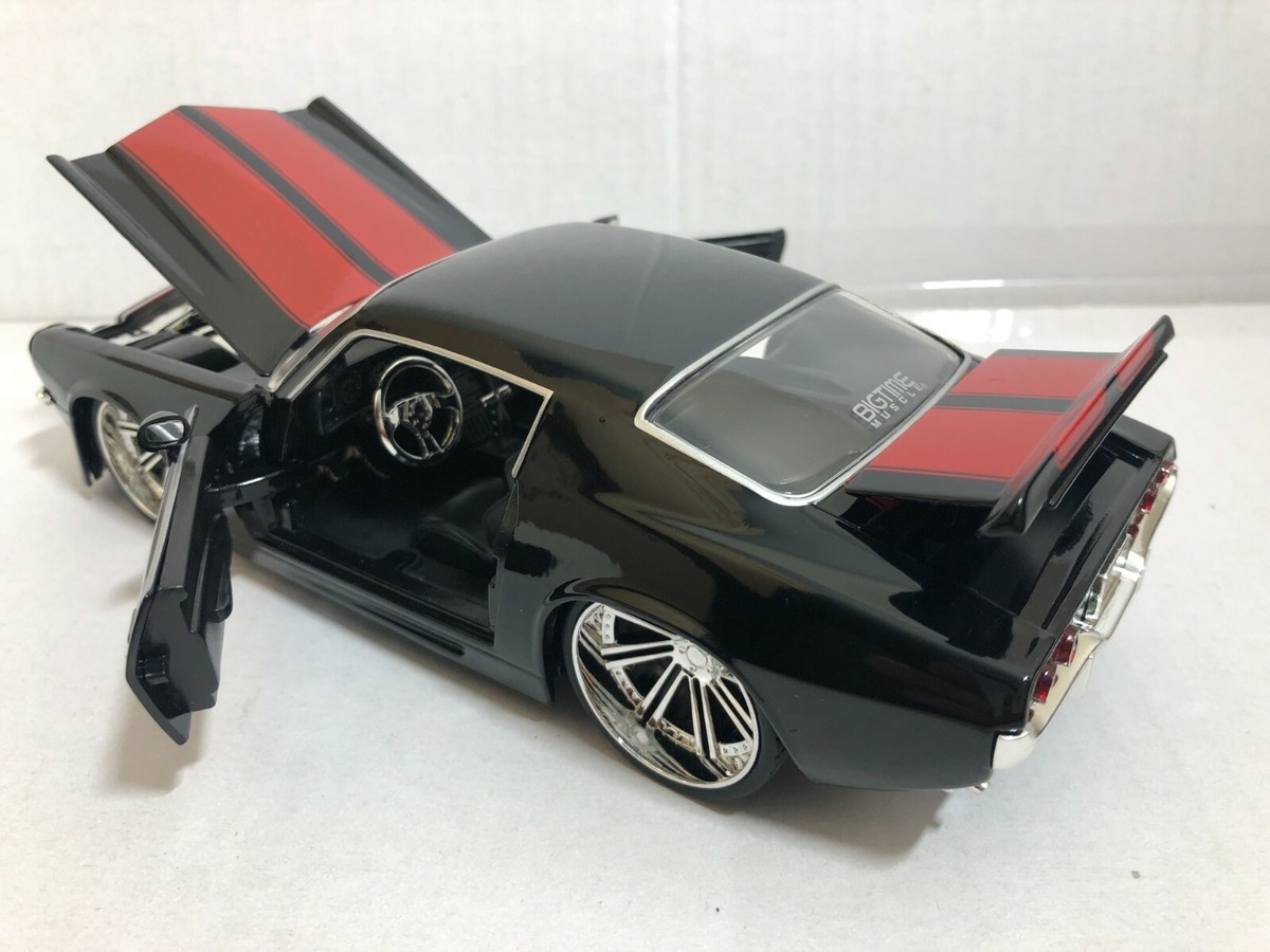 JADA BIGTIME MUSCLE BTM 1971 CHEVY CAMARO BLACK 1:24 DIECAS