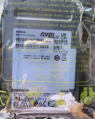 3.84TB SSD KOXIA CD6 U.2 2.5'' KCD61LUL3T84 NVME Solid State Drive U2