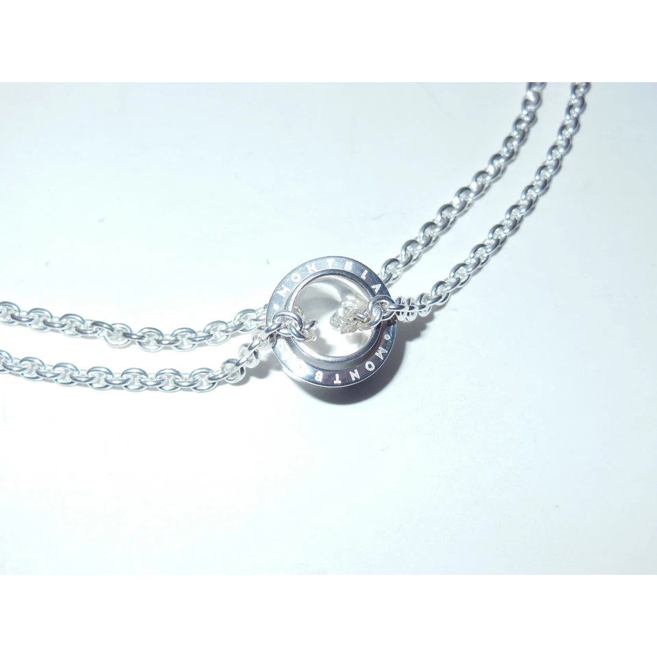 Usado* Montblanc Perfil Collection Wish Collar de Plata Colgante Giratorio 38544 Foto 4 de 4