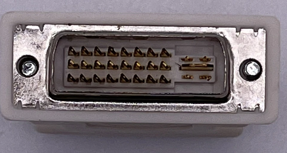 Mini Computer Monitor Converter White DVI D To VGA Female Adapter Durable. Pl1 - Image 3 of 3