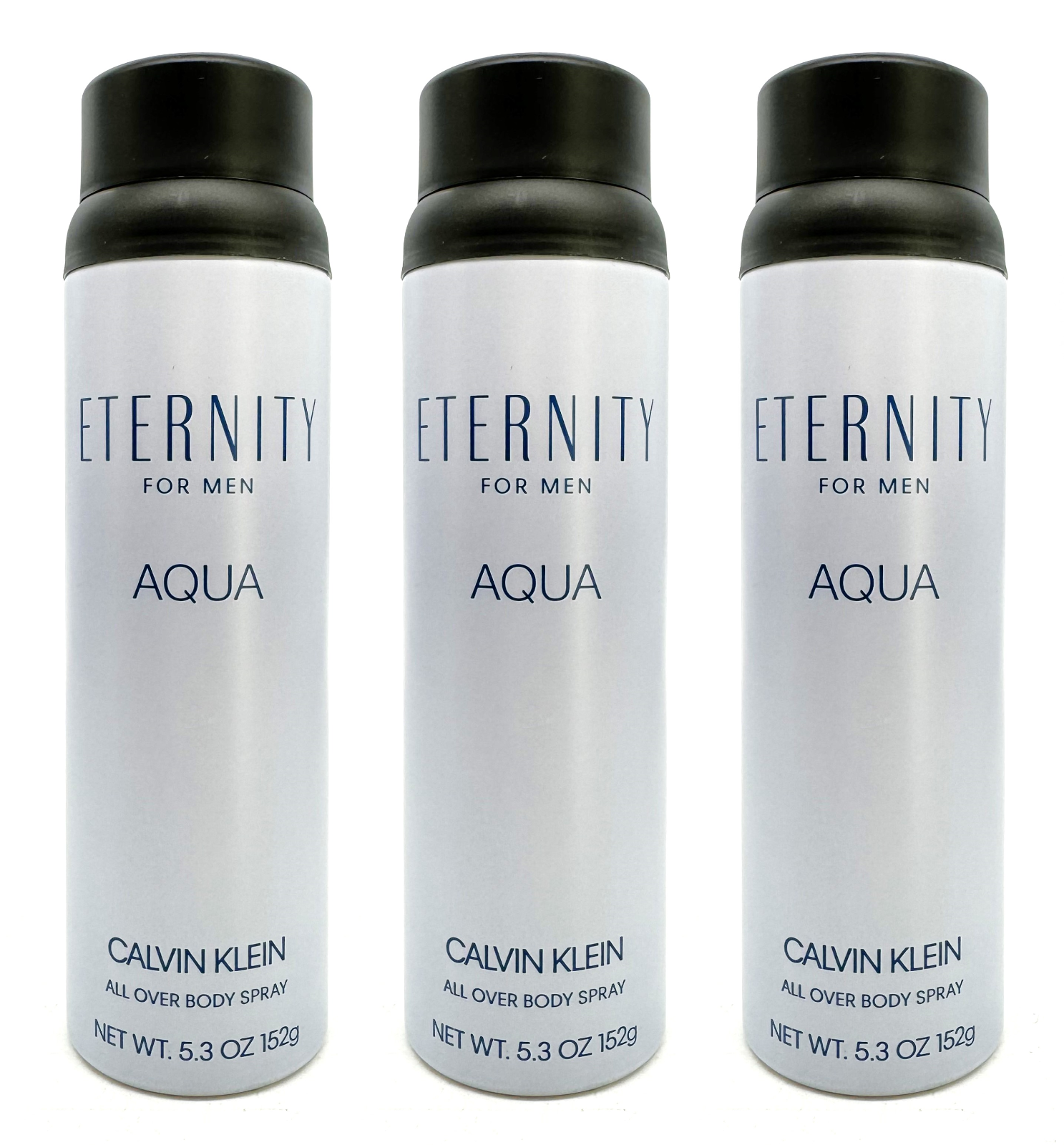 ETERNITY Aqua by Calvin Klein for Men oz Body Spray (3-Pack