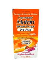 MOTRIN Concentrated Infant Drops Fever Treatment (30ml) Berry flavor
