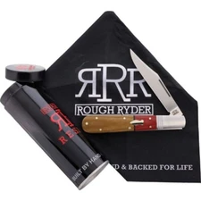 Rough Ryder Reserve Longfellow Folding Knife Stainless Blade Micarta Handle