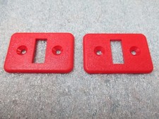 9496 Corvette Seat Back Release Bezels 2 New Torch Red 95 C4