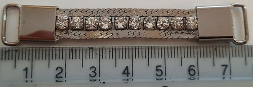 Diamond Rhinestone Crystal Buckle Ribbon Sliders - Picture 3 of 3