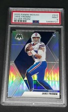 2020 Panini Mosaic Silver Prizm #242 Jake Fromm RC Rookie Bills PSA 9 MINT