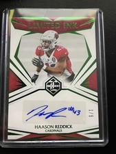 2021 Limited Limited Ink Emerald Spotlight #36 Haason Reddick #1/5 autographed
