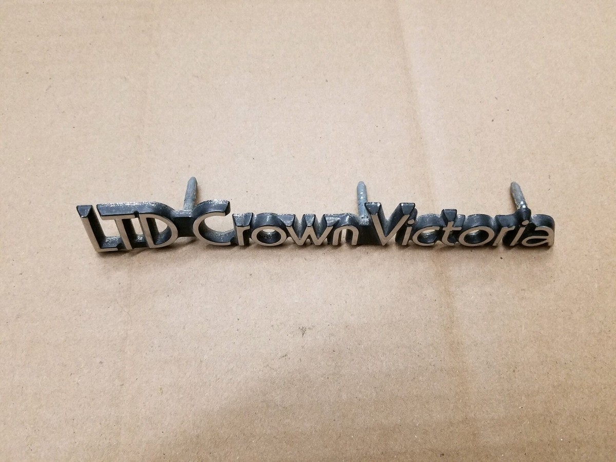 Ford OEM 1988-1991 LTD Crown Victoria Roof Pillar Emblem Badge