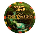 Lot 100 RITZ CARLTON $25 Casino SAN JUAN Puerto Rico CONDADO PAULSON chip poker — photo 3