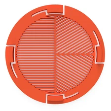 Astrophotography Bahtinov Mask DSLR Lens, Filter Sizes 49-127mm Clip-In - Orange