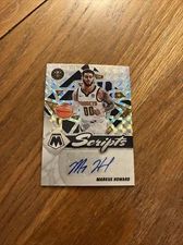 markus howard 2021-22 Panini Mosaic Scripts Autograph #SC-MKH Auto Silver Prizm