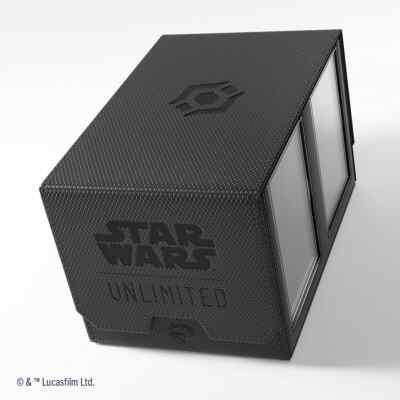 Double Deck Pod Black Zubehör TCG Gamegenic Star Wars Unlimited Karten Schwarz