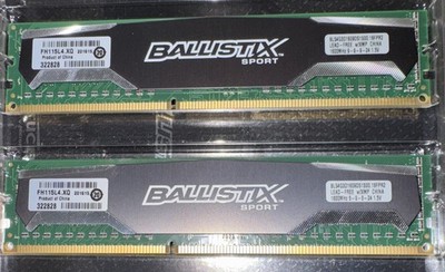 Crucial Ballistix Sport 8GB (2x4GB) 1600Mhz (BLS4G3D1609DS1S00.16FPR2)