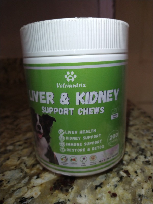 Vetriuntrix Liver Support for Dogs, Milk Thistle for Dogs Supplement 200 Count