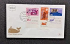 Fdc Israel  Whales Multicolor  August 31, 1963