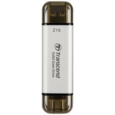 Transcend ESD310S 2 TB Externe SSD USB-A (USB 3.2 Gen 2), USB-C  Silber