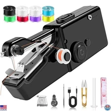 Mini Handheld Sewing Machine - Cordless, Portable with Accessories for Repairs