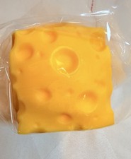 Jumbo Squishy Cheese 3 Toy Stress Relief Sensory Fidget Viral Gel Squeeezy