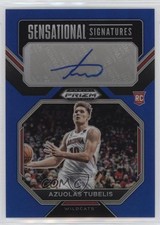 2023-24 Prizm Draft Picks Sensational Signatures Blue Azuolas Tubelis Auto 0yk6