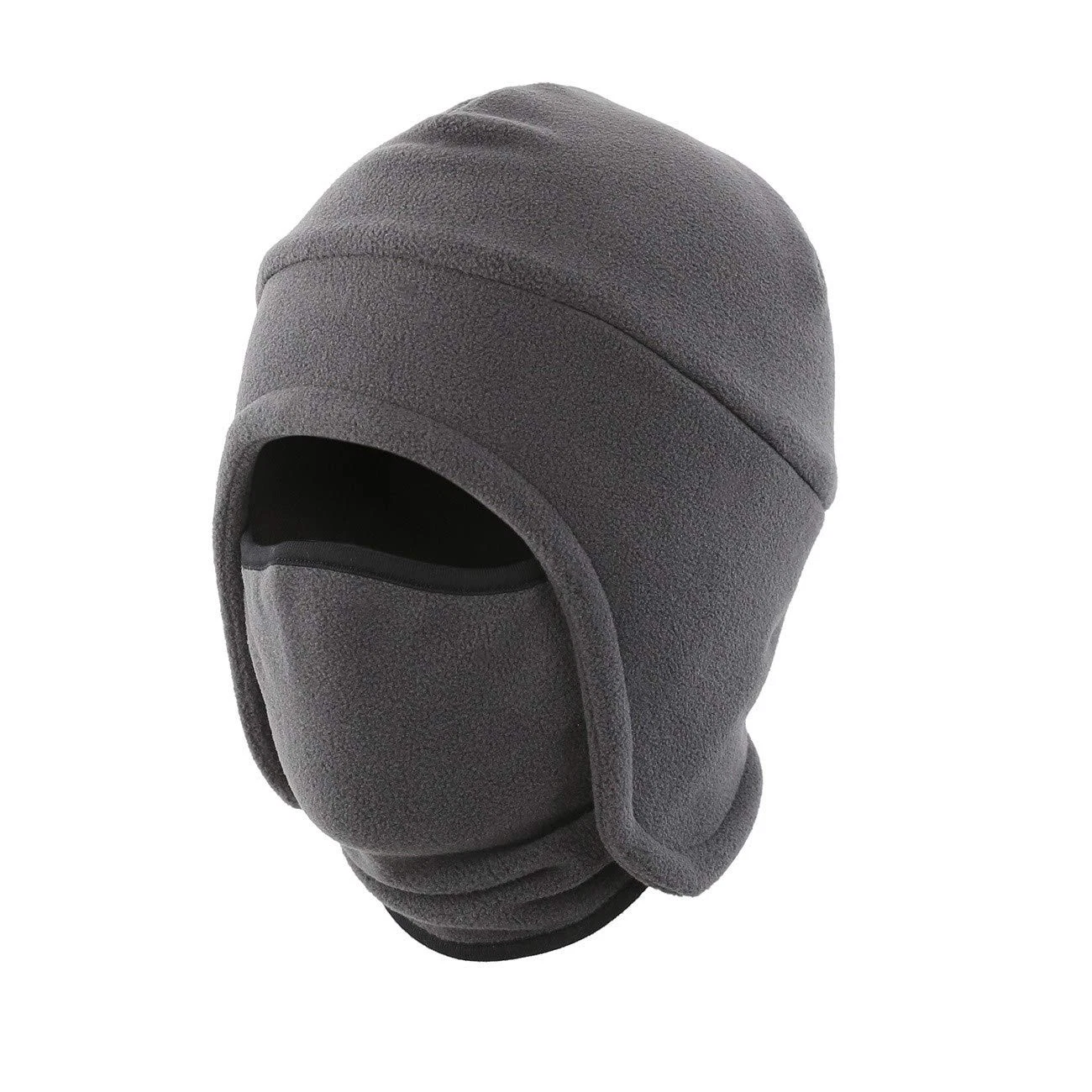 Men Winter Skull Cap Windproof Warm Earflaps Hat with Mask 2 in 1 Cycling Hat...