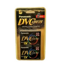 Panasonic 2 Pack DVC Digital Video Cassette Tapes New Vintage