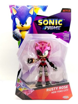 SONIC PRIME Netflix Figur - RUSTY ROSE New Yoke City Jakks Pacific NEU