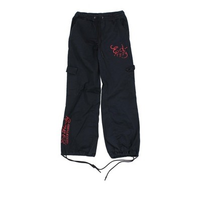 Ed Hardy Parachute Jogginghose Damen Größe XS schwarz Drachen bestickt Urban