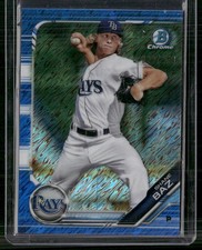 2019 Bowman #BCP-117 Shane Baz Chrome Prospects Blue Shimmer Refractor #/150
