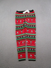 Its Our Time Christmas Santa Holiday Ugly Sweater Leggings Pants Size M NEW