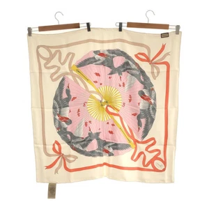 Gucci Authentique Foulard Carré 87,0 cm Femme Multicolore Éventail Pliable 100% Soie
