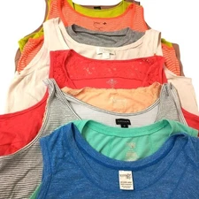 1X JMS TERRA & SKY st john's bay DANSKIN cj banks NATURAL tank tops 10 Lot