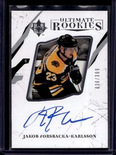 Jakob Forsbacka-Karlsson 2017 Upper Deck Ultimate Collection 54 Rookie Auto /399