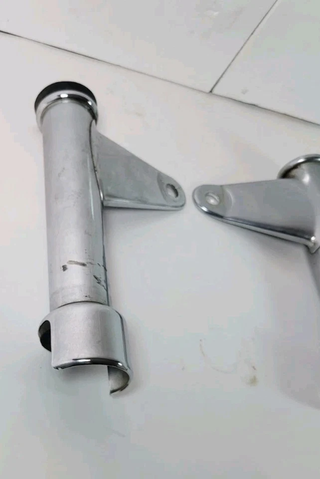 Soportes faros izquierda derecha Honda Hawk CB400T CB400 1978 cromo Japón OEM Foto 2 de 4