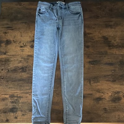 KanCan Womens Light Wash Blue Denim Skinny Jeans Solid Stretch MPN KC11214HRL