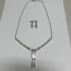 Lucie Zuni Sterling And Opal Inlay Drop Earrings and necklace set — photo 2