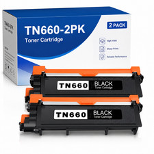 TN660 2PK Toner Compatible For Brother HL-L2360DW HL-L2380DW MFC-L2680W