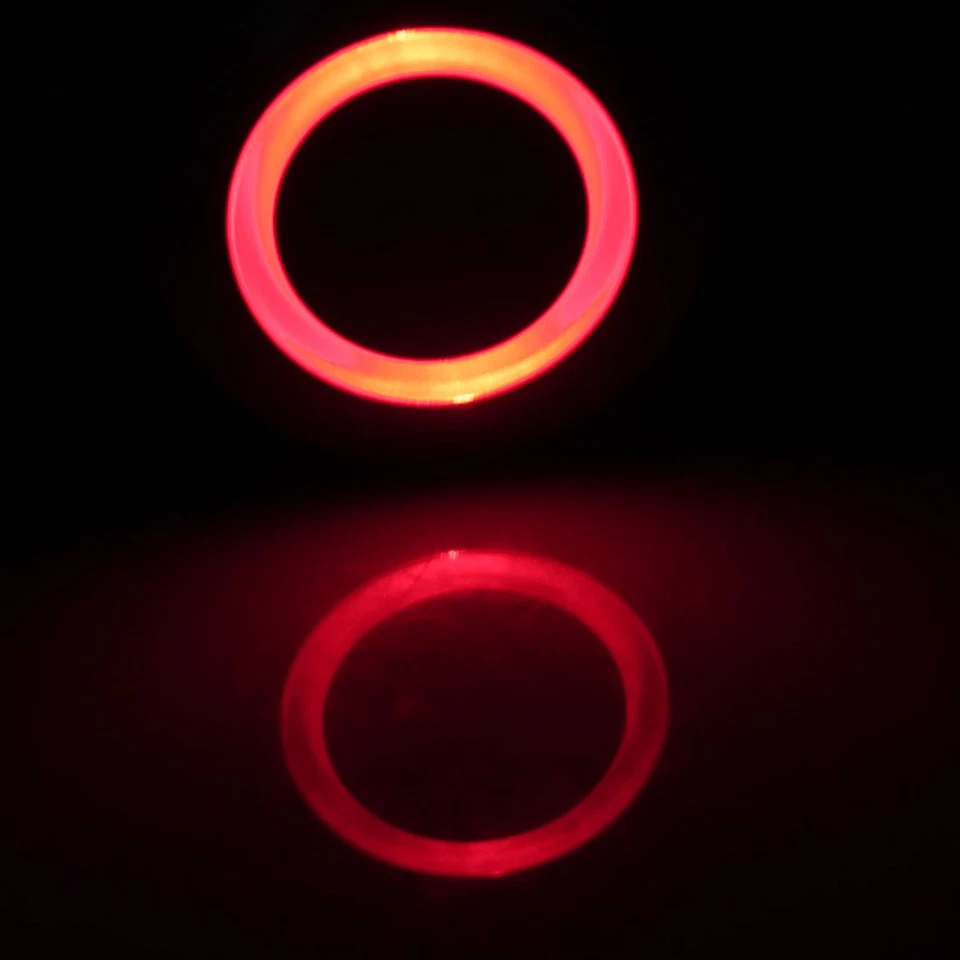 DC 12V Interruptor pulsador enclavamiento LED Rojo 25mm 6 PIN cabeza plana DPST - Imagen 4 de 4