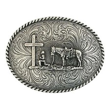 Christian Faith Series Attitude Western Belt Buckle Christian Cowboy Attitude 