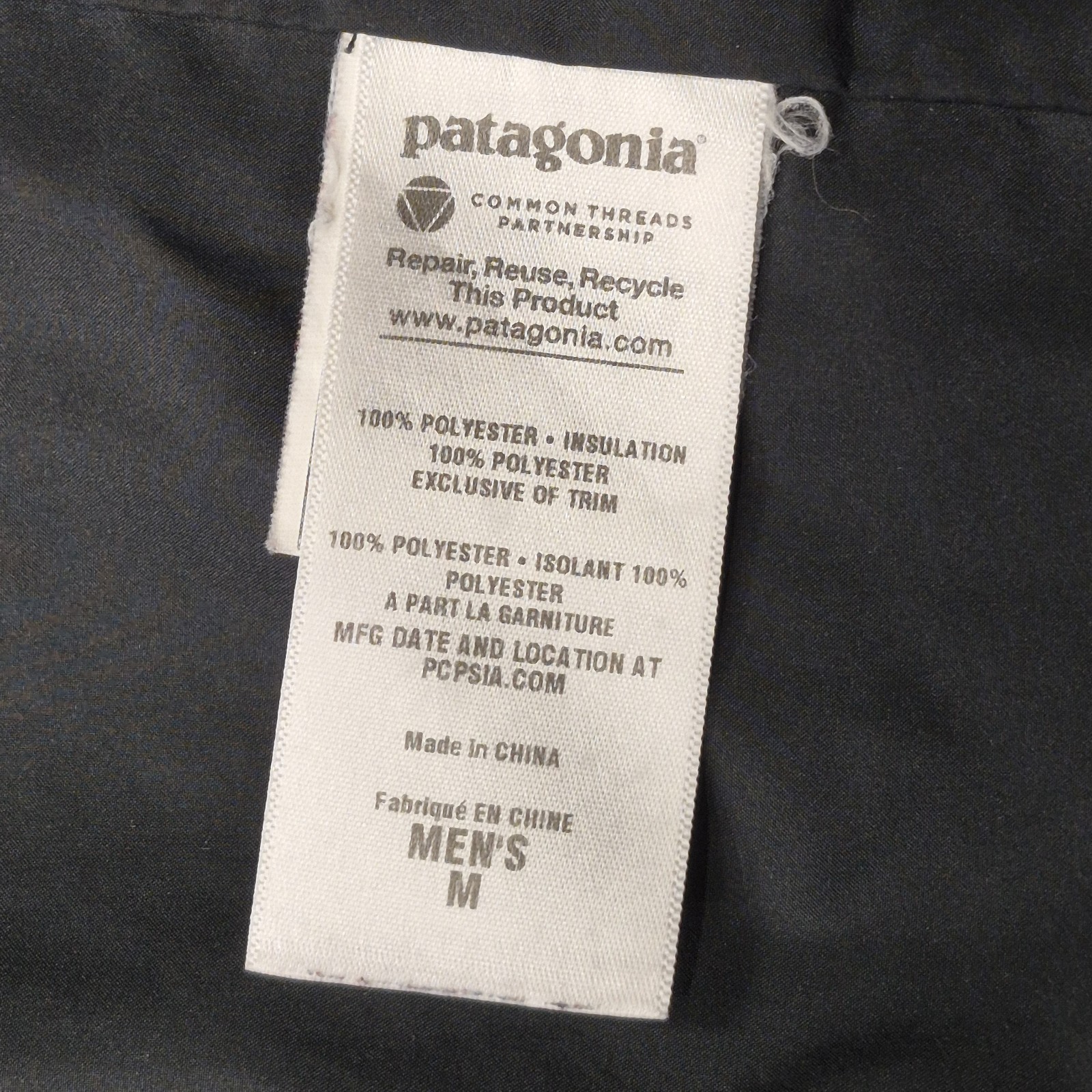 Patagonia Nano Puff Jacket Mens M Black Full Zip Quilted Insulated Lightweight thumbnail 9