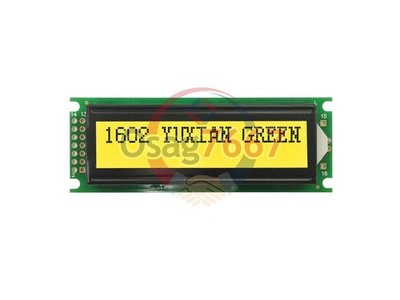 Yellow-Green LCD Character Module Display HD44780 Bezel Backlight 5V 16x2 1602 *