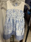 EUC 5T Gymboree Dressed Up Blue/ White Floral Dress Short Sleeve Spring Slip — photo 1